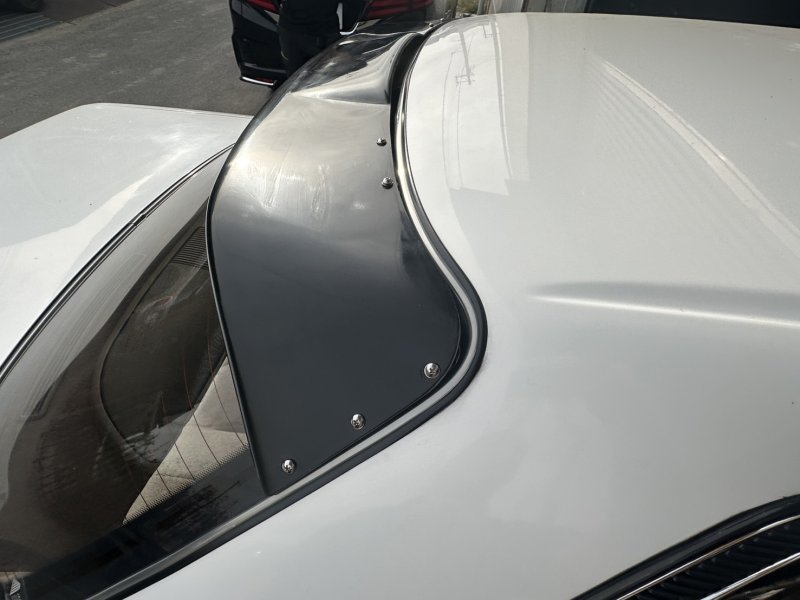 画像5: GX81 JZX81 MX83 チェイサー リアルーフバイザー カーボン (5)