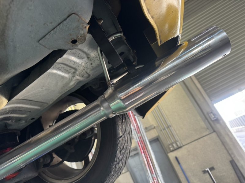 画像5: レイテックオートワークス×ゼロファイター GD1 GD3 GD フィット Fit  直管 ストレート リアマフラー  競技用 (5)